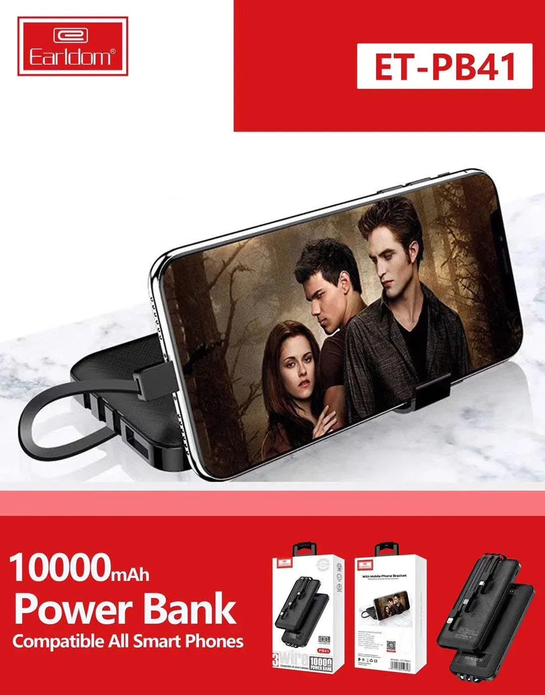 Power Bank 3in1- 10000mah